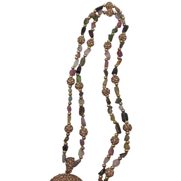 Handmade Druzy Gemstone Necklace – Sparkling Crystal Pendant, Boho Jewelry Gift - Picture 14 of 15